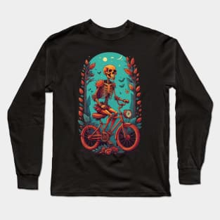 cycling skull Long Sleeve T-Shirt